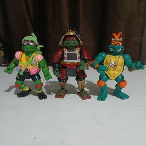 Vintage 1990's TMNT Mirage Studio Playmates Toys Action Figures